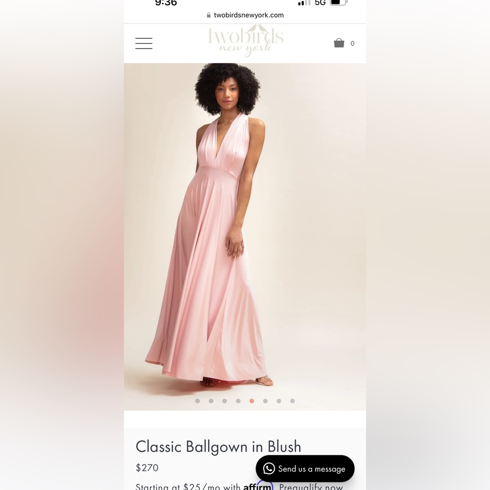 Twin birds bridemaid dress